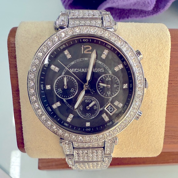 Michael Kors Parker Glitz Watch MK5707 new battery in box - Picture 3 of 10